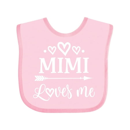 

Inktastic Mimi Loves Me Baby Clothes Gift Baby Boy or Baby Girl Bib