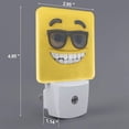thumbnail image 2 of Sikiie Smiling With Sunglasses Led Night Light, Warm White,Cool White Lights for Bathroom,Hallway,Bedroom, Kids Room-US, 2 of 7