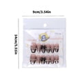 thumbnail image 3 of Coffin Press on Nail Glossy Fake Nail Stick on Nail in 12 Sizes,24Pcs French Nail Tips for DIY Nail Art Decorations, 3 of 4