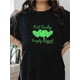 thumbnail image 1 of Camiseta básica para mujer de veranoWomen's "Not Lucky Simply Blessed" St. Patrick's Day T-Shirt - White, Round Neck Short Sleeve with GCamisetas de verano para mujer, manga corta, cuello redondo, c, 1 of 5