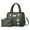 Green, variant on Women's PU Leather Tote Bag, Fashion Top Handle Satchel with Purse Set, Shoulder Handbag for Ladies, Pink, 1pc