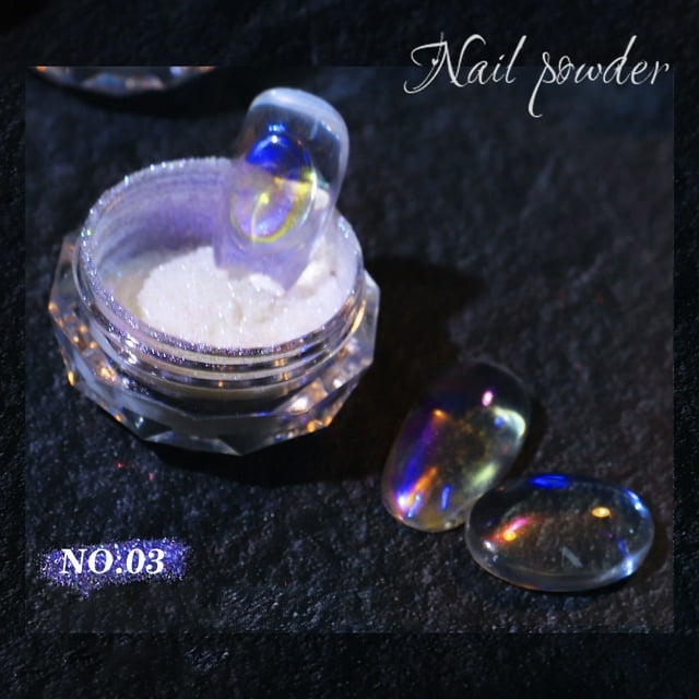 Iumwxz Multicolor Nail Pearl Powder Ice Muscle Powder New High Gloss Powder Ice Through