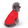 thumbnail image 4 of CICRKHB Dog Sweater Soft Warm Turtleneck, Knitted Clothes for Small Medium Large Pet | Turtleneck & Classic Design, Easy On/Off, Warm Winter Girls Boys Dogs Christmas Sweaters, Red, M, 4 of 4