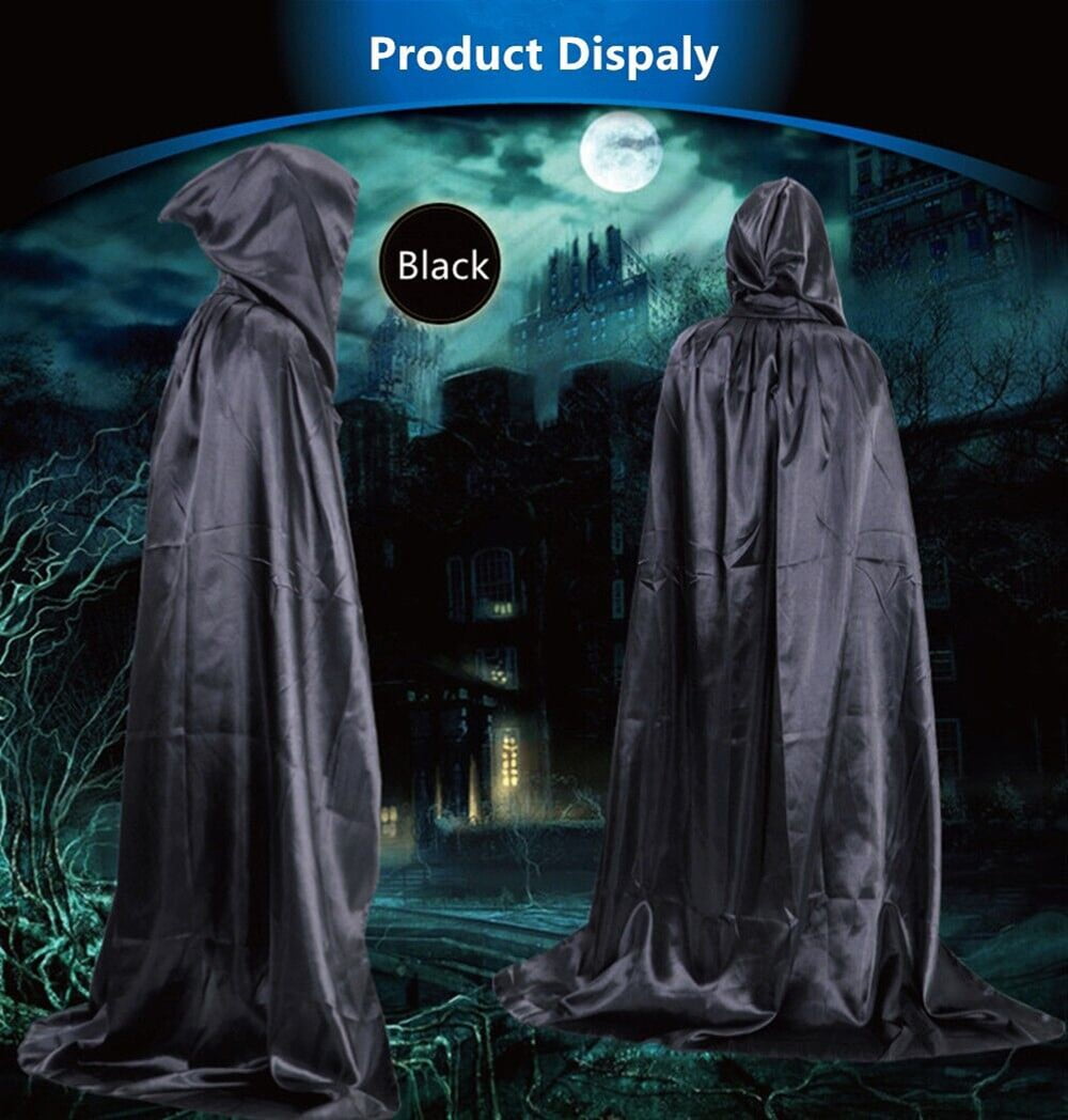 Halloween Stage Costume Short Hooded Cloak Wizard Vampire