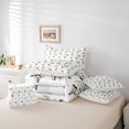 thumbnail image 6 of Manfei Green Billed Waterfowl Print 7 Pieces Full Size Bedding Sets,Farmhouse Duck Full Size Bed in a Bag,Polkadot Reversible, 6 of 7
