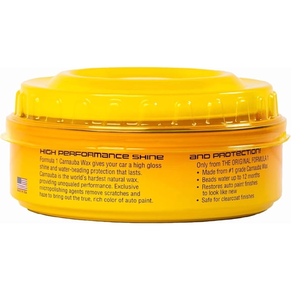 XIUUS-Carnauba Car Wax Paste, High Gloss Shine & Water Beading, 8oz