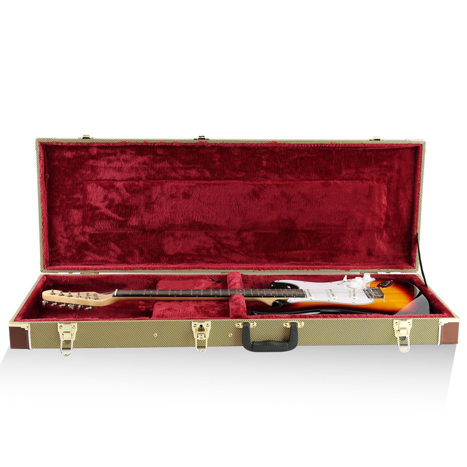 Dualoai Electric Guitar Case Dustproof Safeguarding Instrument Box Sturdy Hard Shell