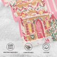 thumbnail image 5 of Yayeee 2 Pack Hand Towels for Bathroom 100% Cotton 16" x 28" Soft Absorbent Kitchen Towel, Brown Gingerbread House, 5 of 7
