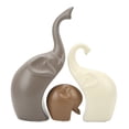 thumbnail image 4 of Elephant Decor,3pcs Ceramic Elephant Bright Elephants Home Decoration Elephant Statue Best in Class, 4 of 9