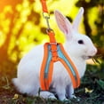 thumbnail image 6 of Rabbit Harness and Leash Set, Double Buckle Bunny Harness with Reflective Strips Soft Breathable Mesh Vest Harness for Rabbits Walks Accessories, 6 of 6
