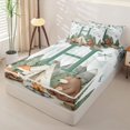 thumbnail image 2 of catabedysis Happy Camping Letter Print Zipper Twin Comforter Sets with Fitted Sheet and 2 Pillowcases,Travel Adventure Camper Zipper Bedding Set For Boy,Polkadot Reversible,4-Piece, 2 of 7