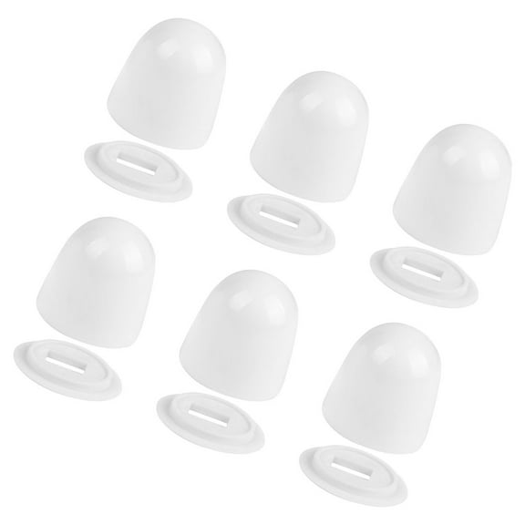 Luyaoo 6 Piece Toilet Bolt Covers, Caps, and Screw Covers, 3.70X3.63X3.63CM