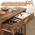 thumbnail image 4 of Waleaf 44 inch Dog Crate Furniture with 2 Storage Drawers,Wooden Dog Kennel for Inside,End Tables with Dog Crate for Large Medium Dogs, Brown, 4 of 7
