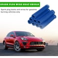 thumbnail image 4 of YWC-8 PCS Spark Plug Wire Boots, 6 Inch 1200° Automotive Heat Shield Thermal Protection Insulator Sleeve Cover, Fireproof Spark Plugs Protect Boot Replacement, Car Accessories (Blue), 4 of 4