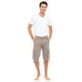 thumbnail image 2 of Men’s Classic Fit Flat Front 100% Cotton Twill Cargo Shorts, 2 of 6