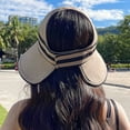 thumbnail image 3 of SikaFu Japanese Vinyl Empty Hats Can Fold In Summer Shading Hat Ms. Korean Version Of The Beach Hat Casual Sun Hat, 3 of 7