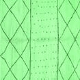 thumbnail image 1 of Ahgly Company Machine Washable Indoor Square Solid Emerald Green Modern Area Rugs, 7' Square, 1 of 4