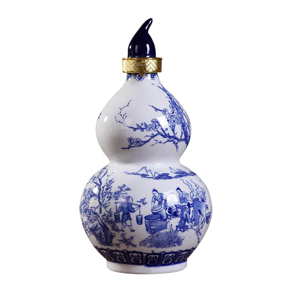 Creative Gourd Designed Wine Bottle Liquor Container for Home Wine