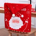 thumbnail image 5 of Inteprter Funda trasera para silla de Navidad, funda protectora impresa de doble cara para habitación familiar, restaurante, cocina, Hotel, fiesta, Kits de decoración para fiestas Tipo 2 Inteprter HA070278-02, 5 of 5