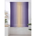 thumbnail image 2 of Sheer Curtains 63 Inch Length, Purple Ombre Semi Sheer Curtains Light Filtering Window Treatment, Modern Yellow Gradient Farmhouse Art Privacy Voile Drapes for Living Room Bedroom 52x63 Inch, 2 of 7