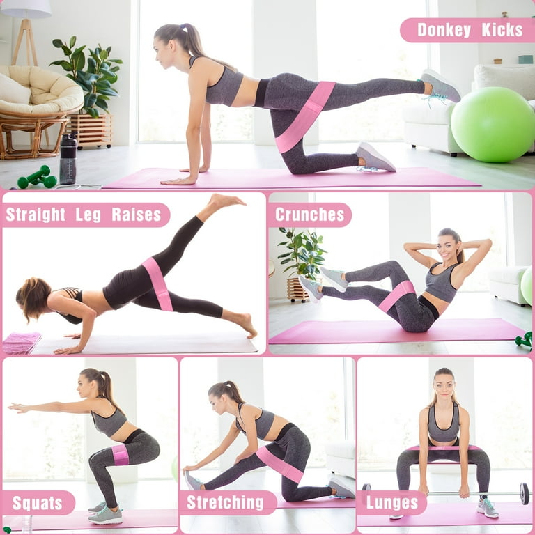 Exercise Bands 3 Levels Resistance Bands for Legs Butt Non