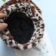 thumbnail image 4 of CoCopeaunts Cute Sweet Bucket Hat Girl Autumn Winter Leopard Pattern Plush Fisherman Hat Women's Keep Warm Thickened Basin Hat, 4 of 8