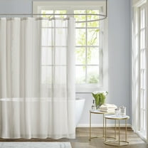 Home Essence Angie Polyester Shower Curtain, 72" x 72", Washable, 4 Count