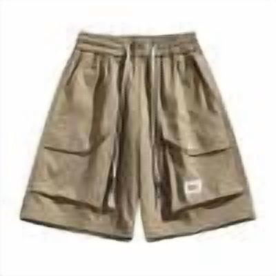 JUUYY Cargo Shorts for Men Drawstring Baggy Summer Shorts Casual Loose Elastic Waist Outdoor Multi-Pocket Sports Shorts Streetwear Coffee XL