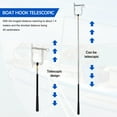 thumbnail image 3 of NIYANGLE 1 Set Boat Hook Telescopic Stainless Steel for Efficient and Safe Docking Operations, 3 of 8