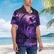 thumbnail image 3 of Fotbe Purple Hippo In Water Camisa Hawaiana para Hombre Unisex – Camisa Casual de Verano con Botones de Manga Corta de Algodón y Lino,Small, 3 of 7