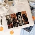 thumbnail image 4 of Vintage Halloween Spooky Sweatshirt, Black Cat and Pumpkin Sweatshirt For Fall, 4 of 6