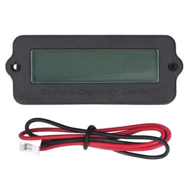 LCD Battery Capacity Monitor – 12-48V Voltage Meter, Battery Power Percentage Display With Waterproof Film