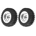 thumbnail image 1 of RC Truck Tire, Practical Flexible Durable RC Truck Wheel  For RC Car Supplies For Remote Control Car Modification Silver, 1 of 8