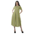 thumbnail image 4 of Moomaya Robes d'Été pour Femmes Imprimées Grande Taille en Coton Flex Robes pour Dames, 4 of 5