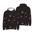 thumbnail image 6 of Bingfone Heart and Stars Men's Drawstring Hoodie Long Sleeve Pocket Sweatshirts-X-Large, 6 of 6