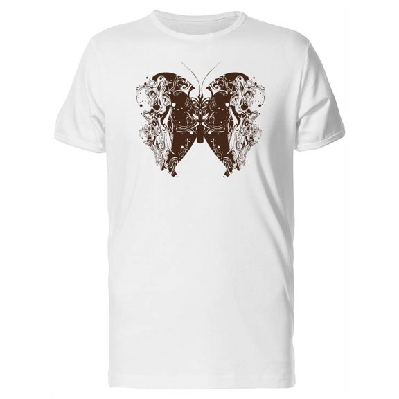 Ornamental Butterfly Tattoo T-Shirt Men -Image by Shutterstock, Male 4X-Large