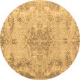 thumbnail image 1 of Ahgly Company Indoor Round Persian Brown Traditional Area Rugs, 5' Round, 1 of 4