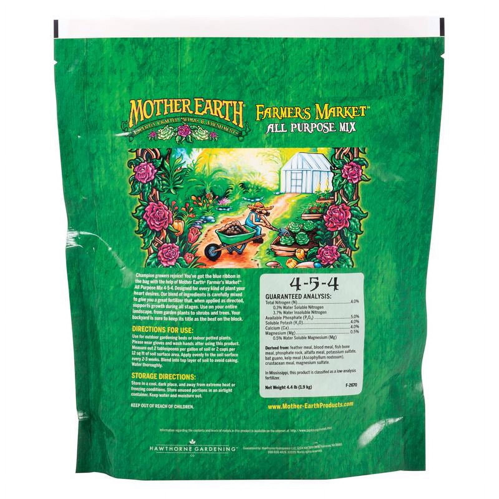 Mother Earth HGC733953 Farmer'S Market Hydroponic Plant Nutrients 4.4 Lb.
