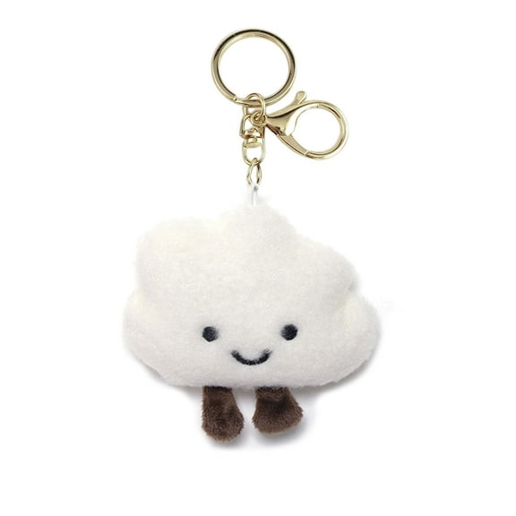 Soft Cloud Keychain Sturdy Craftsmanship Keyring Convenient Alloy Accessory Pendant for Keys Bags Backpack