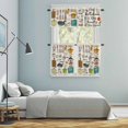 thumbnail image 5 of Kitchenware Kitchen Curtains Sets for Windows 36 Inch Length, Vintage Kitchen Cooking Tool Retro Beige Rod Pocket Window Treatments Tier Curtains and Valances Set for Bedroom/Bathroom, 5 of 8