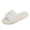 White, variant on Aayomet House Slippers Casual Women's Slip Shoes Fashion Flock Lace Slippers Toe On Round Women's slipper,White 8.5