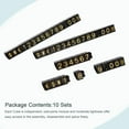 thumbnail image 2 of Unique Bargains Adjustable Mini Cube Price Tag Display Number Gold on Black,3.3x5.6mm,10 sets, 2 of 5