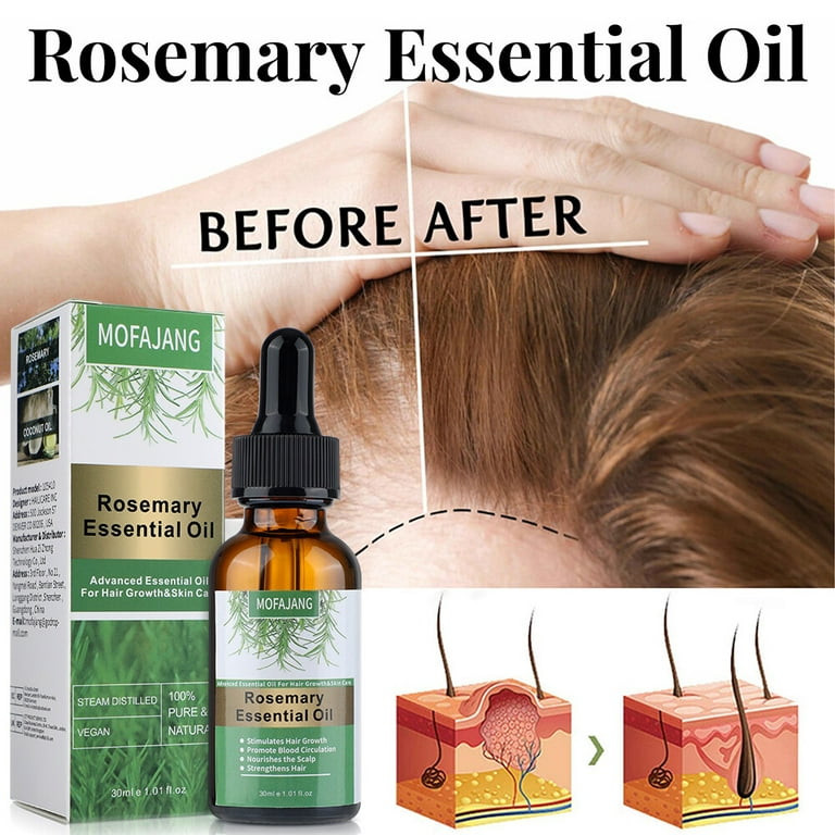 100% Pure Rosemary Oil Essential Oil Anti Hair Loss Growth Serum
