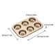 thumbnail image 5 of Fiudx Bandeja para Hornear, Molde para Mini Pasteles, Molde Antiadherente para Donas, Molde de Acero Al Carbono, Apto para Horno Microondas, Esencial para La Cocina Del Hogar, Diseño Fácil de Limpiar, 5 of 5