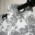 thumbnail image 3 of Ambesonne Floral Grommet Curtain, Plant Blossom Spring, 50" x 108", Black Grey White, 3 of 6