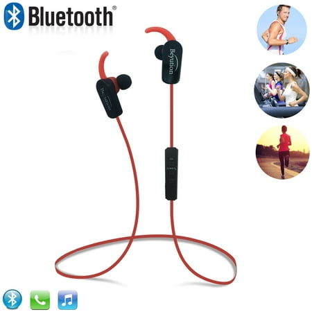 Beyution BT508S Bluetooth V4.1 Sport Headphones, Wireless Earbuds for Running Workout, Noise Cancelling Sweatproof Cordless Headset for Gym Use, Earphones w/Mic, iPhone Android Laptop PC