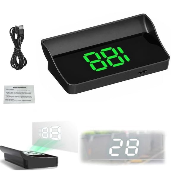 GPS HUD Speedometer for Car, Smart In-Car HUD Co-Pilot GPS Speed Display, Large Digital Speedometer with Auto Brightness, USB Plug & Play for Cars Trucks Motorcycles
