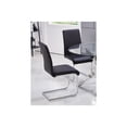 thumbnail image 3 of Best Master Furniture Alison 5-Pieces Modern Dinette Set With Glass Top, Black, 3 of 4