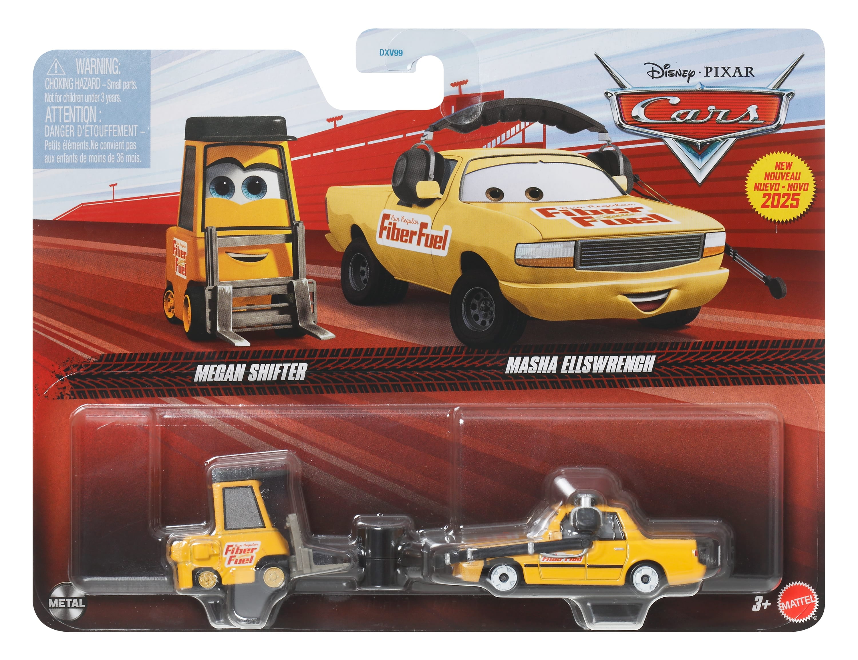 Disney and Pixar Cars Megan Shifter & Masha Ellswrench 2-Pack, Set of 2 1:55 Scale Die-Cast Toy Vehicles