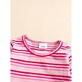 thumbnail image 5 of WIBACKER Newborn Baby Girls Boys Clothes Outfit Stripe Long Sleeve Ribbed Knit Romper Pants Set Fall Winter, 5 of 9